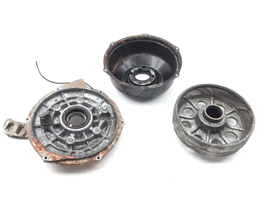 Rear Drum Brake Backing Assembly 1991 Honda FourTrax 300 TRX300FW 4x4 3397 PARTS 1