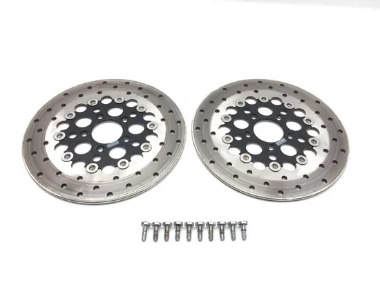 Left Right Floating Front Brake Disc Rotors Set 2004 Harley Electra Ultra 3388 1