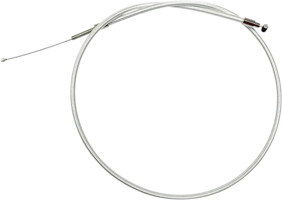 Magnum Braided Hydraulic Clutch Cable Line Chrome