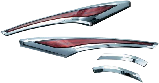 Kuryakyn Chrome LED Saddlebag Accent Swoop Running Light Turn Signal