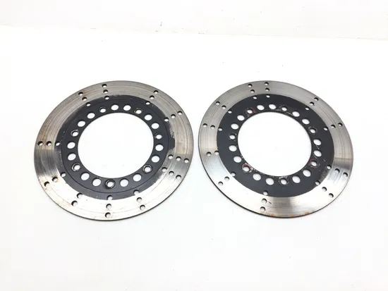 Left Right Front Brake Disc Rotors Set 1982 Kawasaki KZ1100A Sports Shaft 3401
