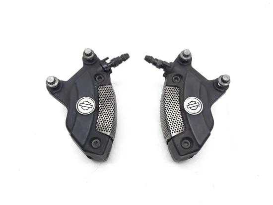 Harley 2010 Electra Glide Ultra Left Right Front Brake Calipers Pads Set 3418
