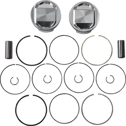 JE Piston Kit Rings Pins FSR STD 3.875in Bore 10.5:1