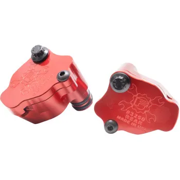 Feuling Red Aluminum M8 Cylinder Head Breather Hose Pipe