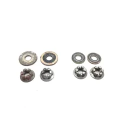 Yamaha 1993 Kodiak 400 4x4 Front Rear Wheel Hub Spindle Castle Nuts 3431