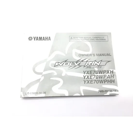 Yamaha 2017 Wolverine R-Spec Owners Manual 3422