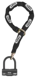 Abus 58/140HBIII100 12KS120 Black GRANIT 58 Motorcycle Lock Chain Combo Level 19