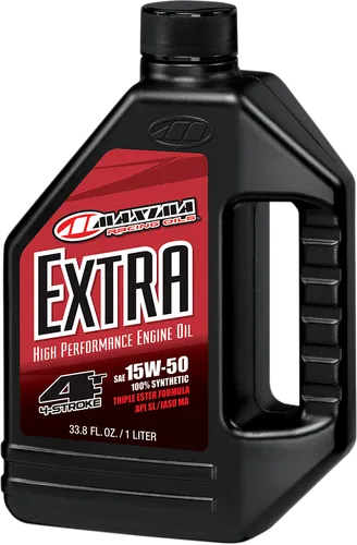Maxima Extra High Performance 15W50 Synthetic 4T Engine Motor Oil 1 Liter Quart