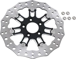 Arlen Ness Floating Front Brake Rotor 11.8in. 7 Valve Black