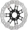 Arlen Ness Floating Front Brake Rotor 11.8in. 7 Valve Black