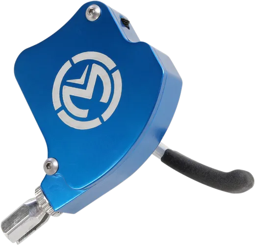 Moose Blue Aluminum Easy Pull Thumb Throttle Assembly 44mm for ATV