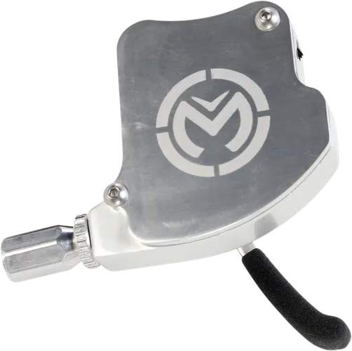 Moose Polished Silver Aluminum Easy Pull Thumb Throttle Assembly 44mm for ATV