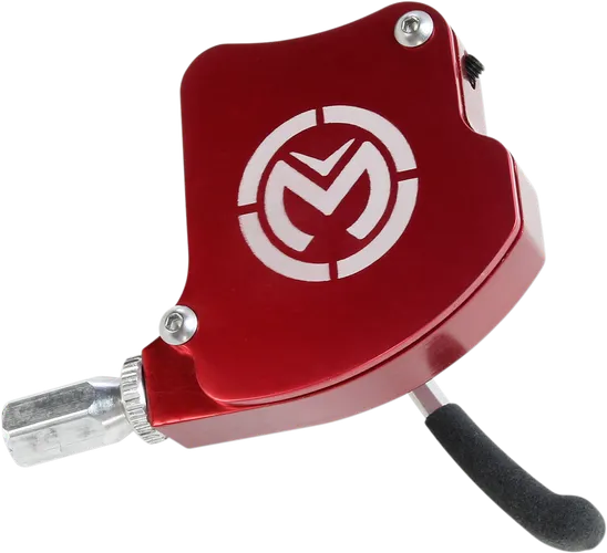 Moose Red Aluminum Easy Pull Thumb Throttle Assembly For ATV 1