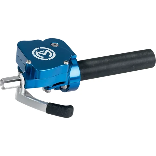 Moose Blue Aluminum Thumb and Twist Dual Gasser Throttle 2