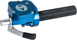 Moose Blue Aluminum Thumb and Twist Dual Gasser Throttle