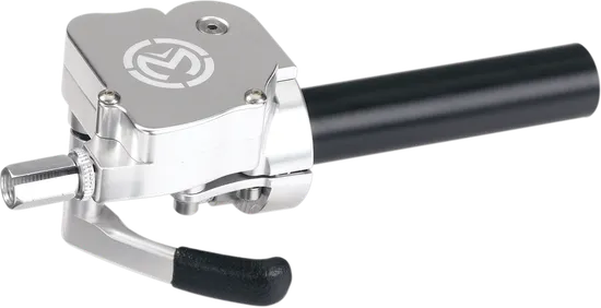 Moose Silver Aluminum Thumb and Twist Dual Gasser Throttle