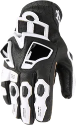 Icon Hypersport Short Gloves Adult M Black White