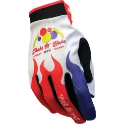Z1R Shake N' Bake Moto Gloves Adult M Red White