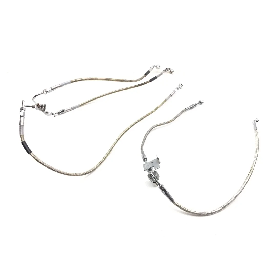 1995 Harley-Davidson Road King FLHR Braided Steel Front Brake Lines Set 3472