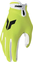 Thor Launchmode Gloves Adult M White Fluorescent Yellow