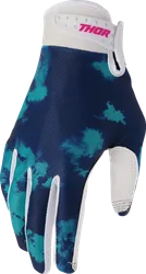 Thor Launchmode Bleach Gloves Adult 2XL Blue Green White