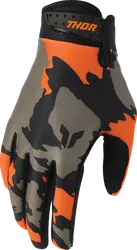 Thor Launchmode Hunter Gloves Adult S Black Brown Orange
