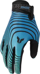Thor Launchmode Identity Gloves Adult S Black Blue Green