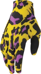 Thor Sportmode Cheetah Gloves Adult 2XL Black Purple Yellow