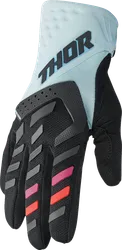 Thor Womens Spectrum Gloves Adult L Black Mint
