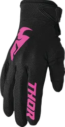 Thor Womens Sector Gloves Adult S Black Pink