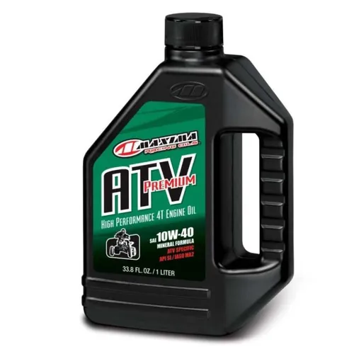 Maxima Premium ATV 10W40 Mineral Engine Motor Oil 1 Liter Quart