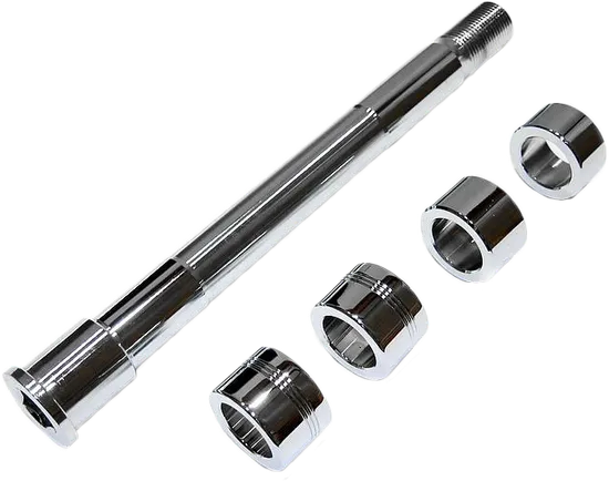 Harddrive Chrome Plated Front Axle Kit w Spacer