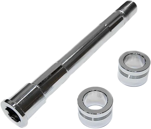 Harddrive Chrome Plated Front Axle Kit w Spacer