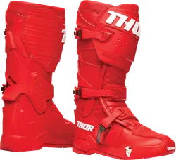 Thor Radial MX Boots Adult 15 Red