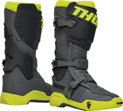 Thor Radial MX Boots Adult 7 Gray Yellow
