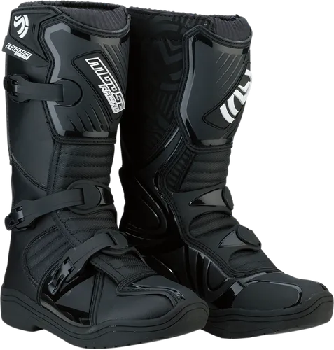 Moose Racing M1.3 MX Offroad Boot Pair Youth US 1 Black