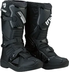 Moose Racing M1.3 MX Offroad Boot Pair Youth US 6 Black