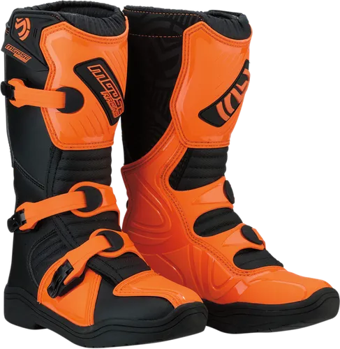 Moose Racing Youth M1.3 MX Boots Youth 4 Black Orange 1