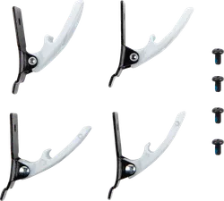 Moose Racing Qualifier White Boot Buckle Base Kit