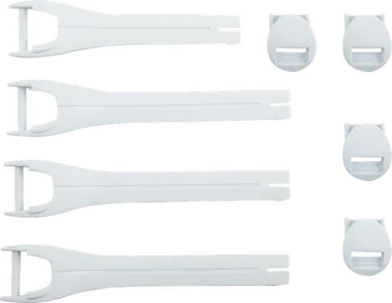 Moose Racing Qualifier White Boot Strap Kit Sz 7-9