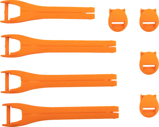 Moose Racing Qualifier Orange Boot Strap Kit Sz 7-9