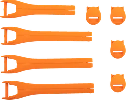 Moose Racing Qualifier Orange Boot Strap Kit Sz 7-9