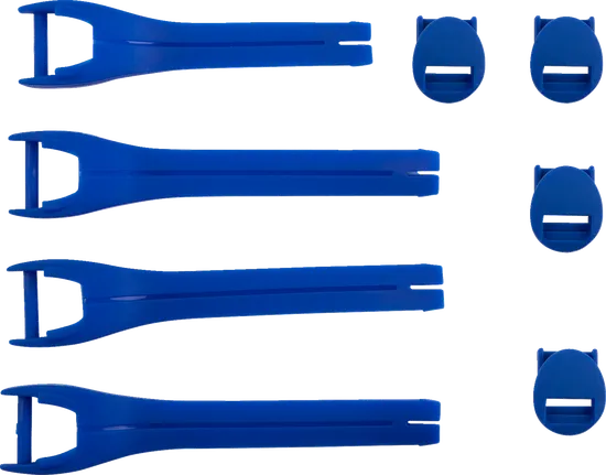 Moose Racing Qualifier Blue Boot Strap Kit Sz 7-9