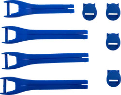 Moose Racing Qualifier Blue Boot Strap Kit Sz 7-9