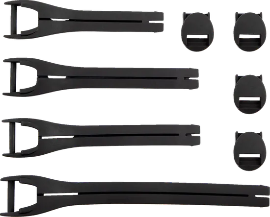 Moose Racing Qualifier Black Boot Strap Kit Sz 10-15