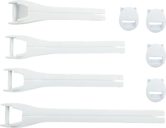 Moose Racing Qualifier White Boot Strap Kit Sz 10-15