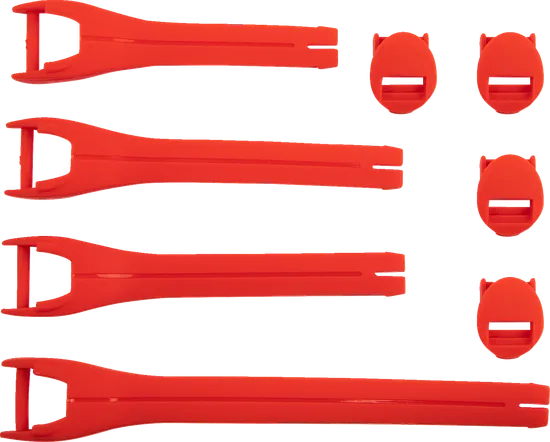 Moose Racing Qualifier Red Boot Strap Kit Sz 10-15