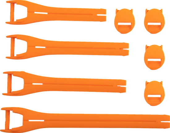 Moose Racing Qualifier Orange Boot Strap Kit Sz 10-15