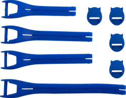 Moose Racing Qualifier Blue Boot Strap Kit Sz 10-15