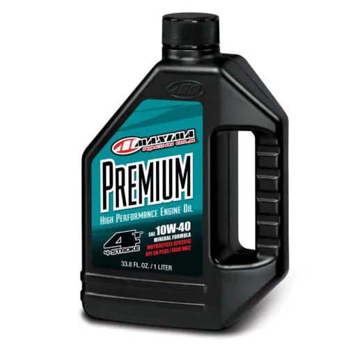 Maxima Premium High Performance 4T 10W40 Mineral Engine Motor Oil 1 Quart Liter